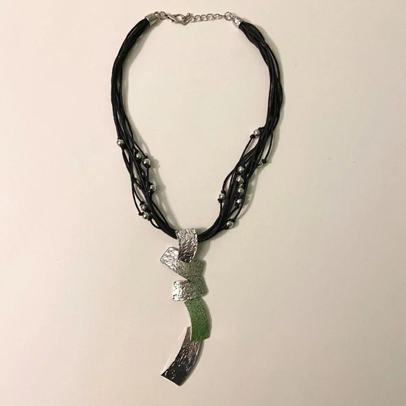 Fashion Necklace Multi Row Layered 24 Inch Statement Piece Necklace - Picture 1 of 12